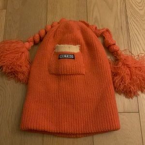 Orange Knit Beanie